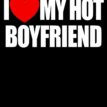 Imagen de la obra I Love My Hot Boyfriend Red Heart I Love My Hot Boyfriend Gear de DynamicDesign