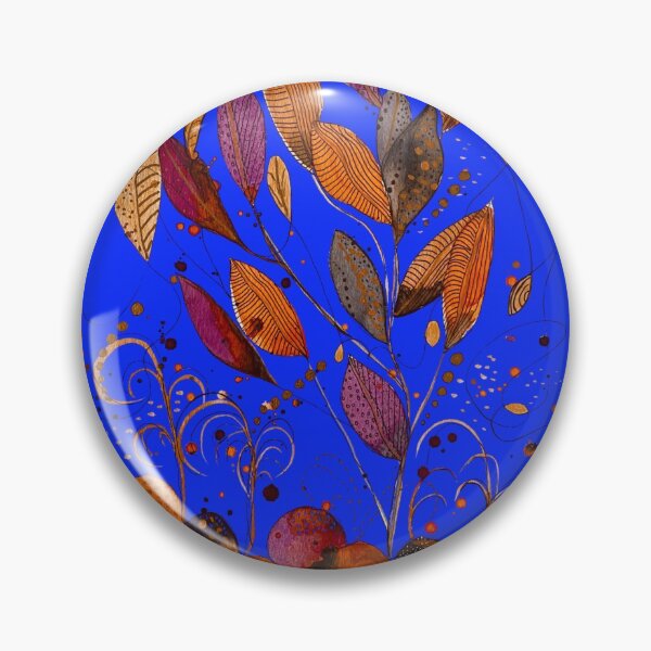 Item preview, Rocks and Leaves on Blue designed and sold by Debrafarrellart.