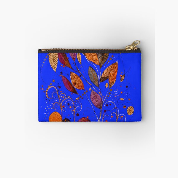 Item preview, Rocas y hojas en azul designed and sold by Debrafarrellart.