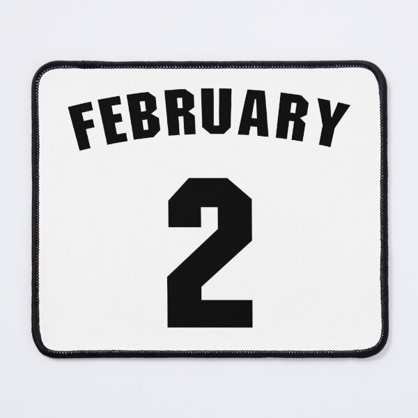 Artikelvorschau, Geburtsdatum 2. Februar Geburtstagsgeschenk Sportdesign entworfen und verkauft von Panya-Design.