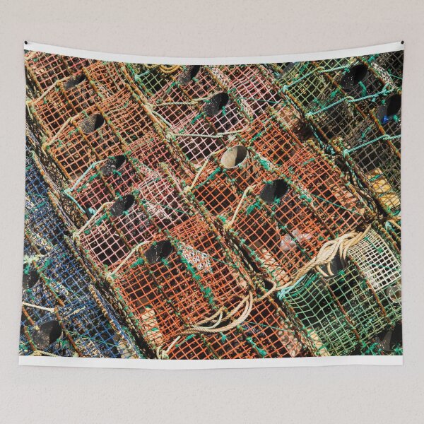 Item preview, Lobster Traps In Cascais - 3 designed and sold by © Hany G. Jadaa © Prince John Photography.