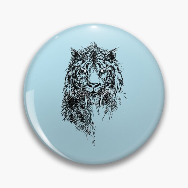 Item preview, Sabretooth Cat v2 Sticker designed and sold by ThomasRadtke.