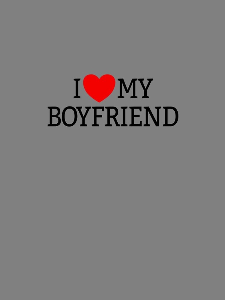 Aperçu 4 sur 4. Coque iPhone avec l'œuvre I Love My Boyfriend Red Heart I Love My Boyfriend Gear créée et vendue par DynamicDesign.