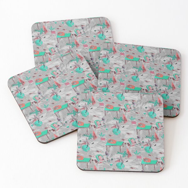 Item preview, Surf Happy dreams in gray, red and green, art by Miguel Matos Official designed and sold by MiguelMatosArt.
