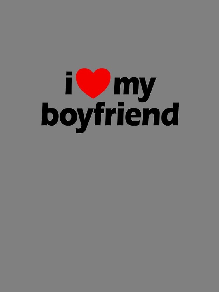 Aperçu 4 sur 4. Coque iPhone avec l'œuvre I Love My Boyfriend Red Heart I Love My Boyfriend Gear créée et vendue par DynamicDesign.