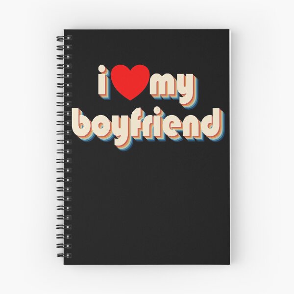 Item preview, I Love My Boyfriend Red Heart Retro I Love My Boyfriend Gear designed and sold by DynamicDesign.