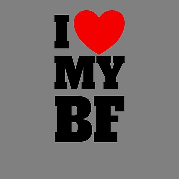Imagen de la obra I Love My BF Red Heart Hot Boyfriend I Love My Boyfriend Gear de DynamicDesign