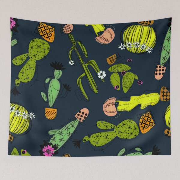 Item preview, cactus multicolor trendy bright,vibrant colors pattern designed and sold by cutecrazytshirt.