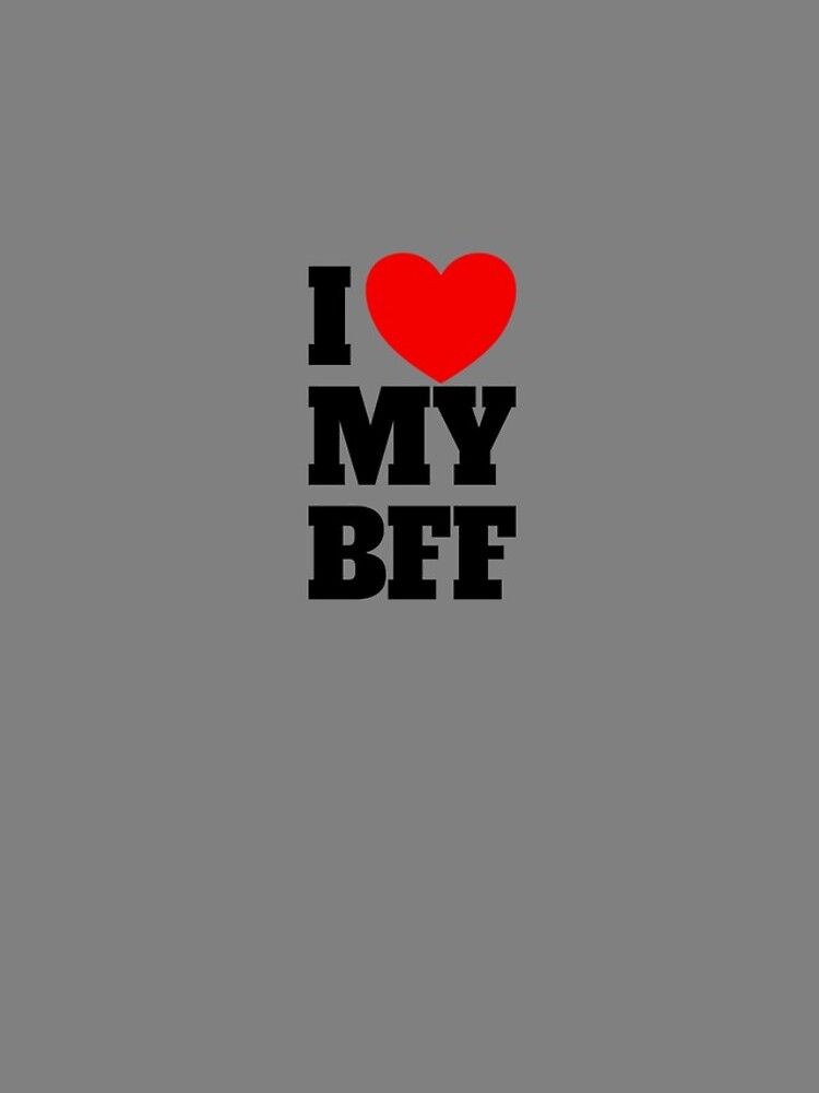 Imagen 4 de 4, Funda de iPhone con la obra I Love My BFF Red Heart Best Friends Forever I Love My BFF Gear, diseñada y vendida por DynamicDesign.
