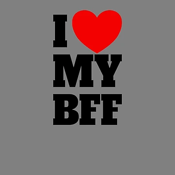 Vorschaubild zum Design I Love My BFF Red Heart Best Friends Forever I Love My BFF Gear von DynamicDesign