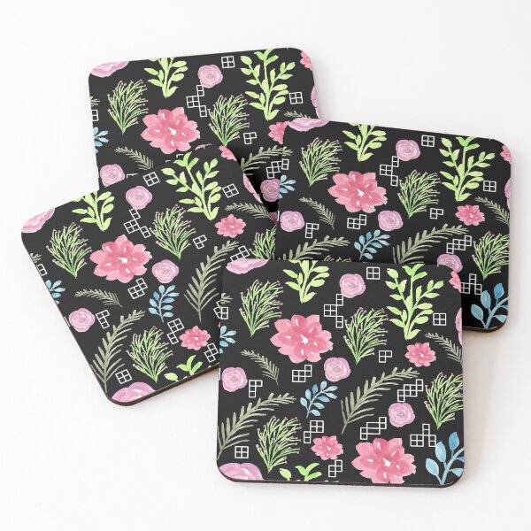 Item preview, Botanical Pattern (black) designed and sold by myinkcolour.
