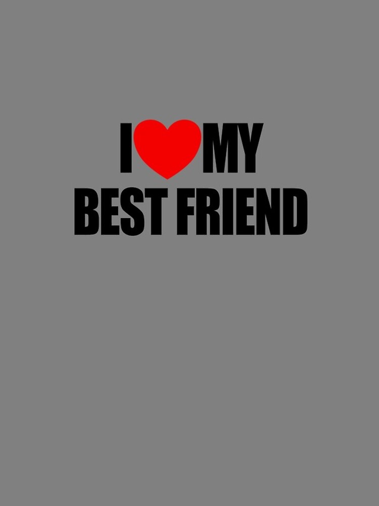 Imagen 4 de 4, Funda de iPhone con la obra I Love My Best Friend Heart Friends I Love My Best Friend Gear, diseñada y vendida por DynamicDesign.