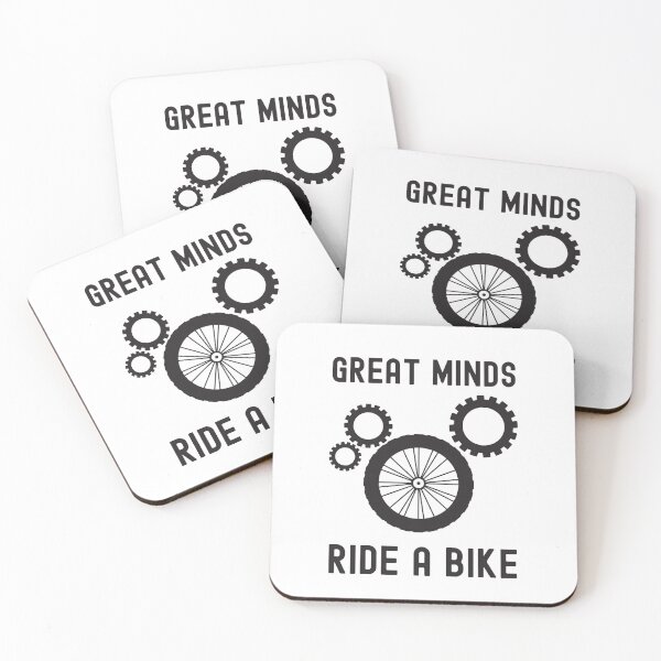 Item preview, Great Minds Ride A Bike - Dark Grey and Bicycle Wheel designed and sold by andrei49387.
