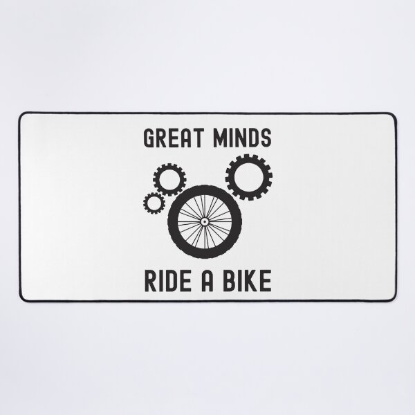Item preview, Great Minds Ride A Bike - Dark Grey and Bicycle Wheel designed and sold by andrei49387.