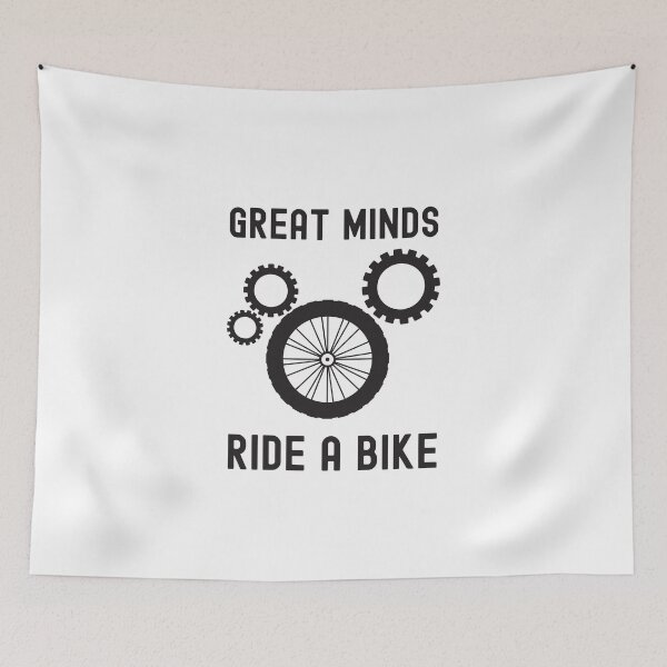 Item preview, Great Minds Ride A Bike - Dark Grey and Bicycle Wheel designed and sold by andrei49387.
