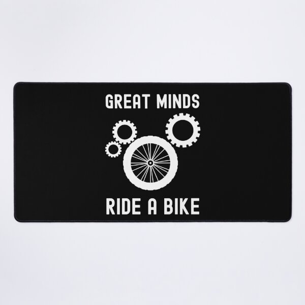 Item preview, Great Minds Ride A Bike - White Gears and Bicycle Wheel designed and sold by andrei49387.