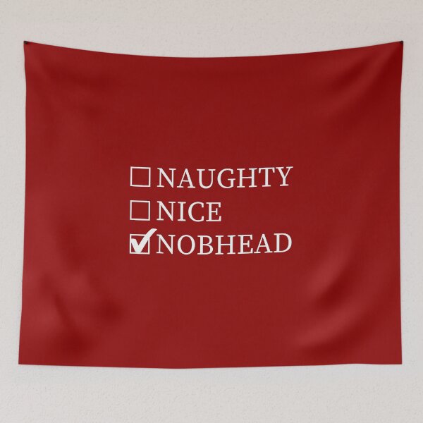 Item preview, Naughty Nice Nobhead , Rude Funny Christmas Check List , Christmas Party,  Karma, gift for him,  designed and sold by joygift369.
