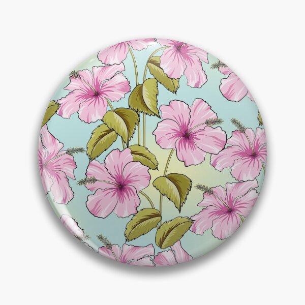 Item preview, Hibiscus Flowers Pattern designed and sold by Ayesha Saleem.