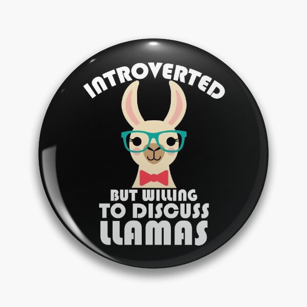 Item preview, Introverted But Willing to Discuss Llama designed and sold by DAFIN.