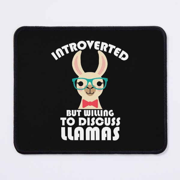 Item preview, Introverted But Willing to Discuss Llama designed and sold by DAFIN.