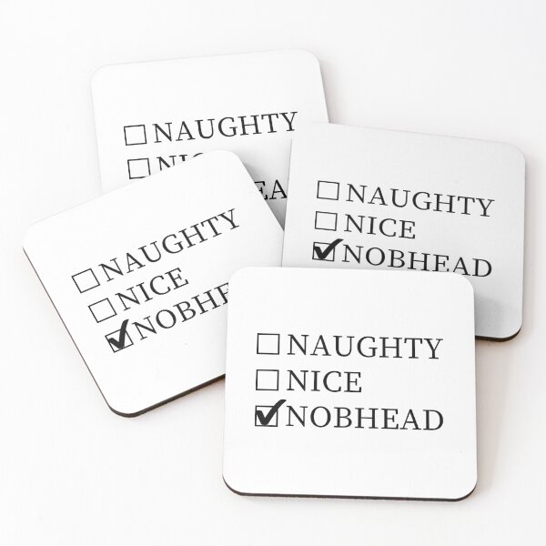 Item preview, Naughty Nice Nobhead , Rude Funny Christmas Check List , Christmas Party,  Karma, gift for him,  designed and sold by joygift369.
