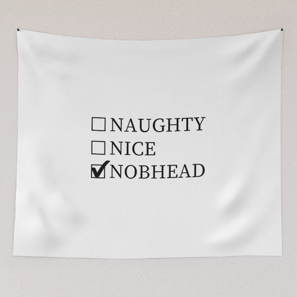 Item preview, Naughty Nice Nobhead , Rude Funny Christmas Check List , Christmas Party,  Karma, gift for him,  designed and sold by joygift369.