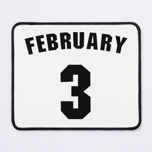 Item preview, Date of birth 3 February birthday gift sport design designed and sold by Panya-Design.