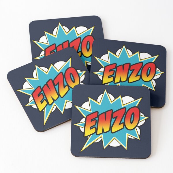 Item preview, Boys Enzo Name Comic Book Superhero designed and sold by Rixta82.