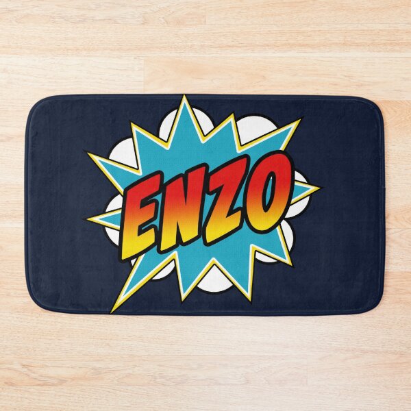 Item preview, Boys Enzo Name Comic Book Superhero designed and sold by Rixta82.