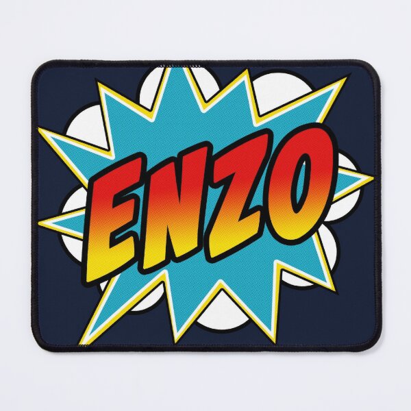 Item preview, Boys Enzo Name Comic Book Superhero designed and sold by Rixta82.