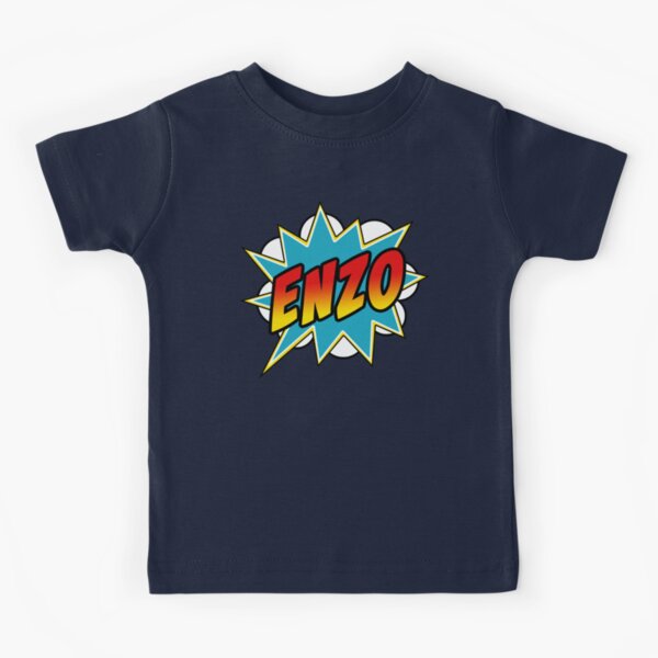 Item preview, Boys Enzo Name Comic Book Superhero designed and sold by Rixta82.