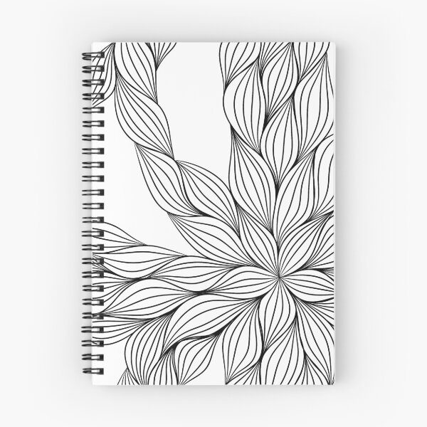 Item preview, Lineart Abstract Floral Pattern designed and sold by ToySenTrends.