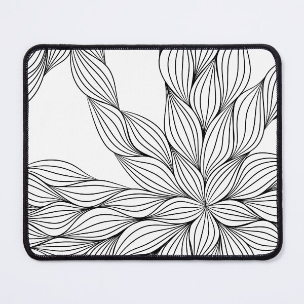 Item preview, Lineart Abstract Floral Pattern designed and sold by ToySenTrends.