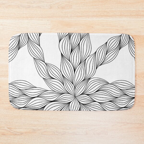 Item preview, Lineart Abstract Floral Pattern designed and sold by ToySenTrends.