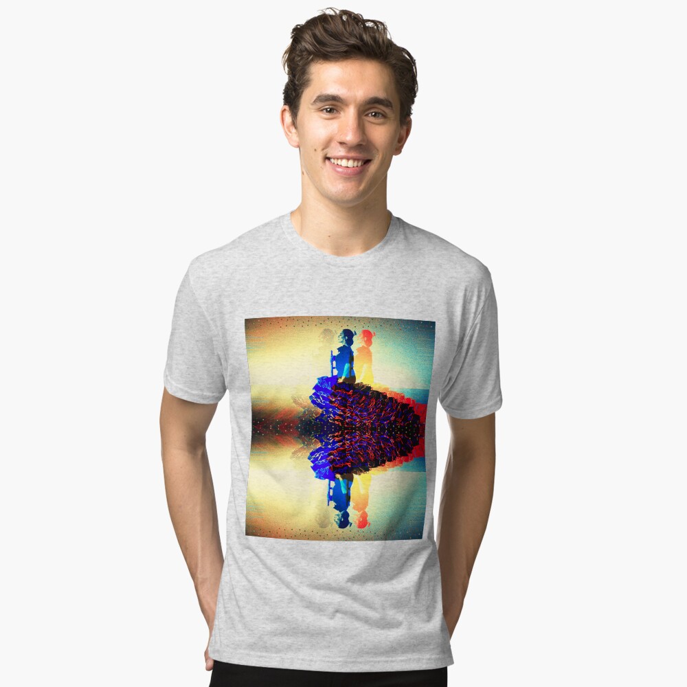 Vista previa del artículo con la obra «Camiseta de tejido mixto», diseñado y vendido por danimota.
