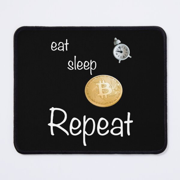 Item preview, Eat sleep bitcoin repeat,Crypto,money,2022,chritmas,new year designed and sold by FARESS-GENTLE.
