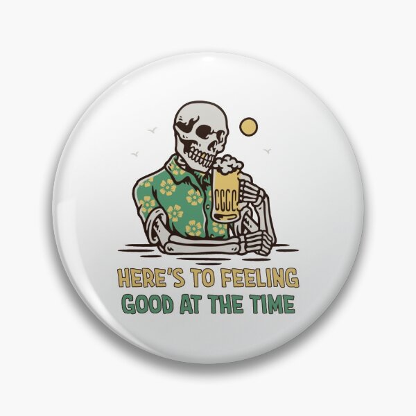 Item preview, Skeleton Feeling Good with Beer designed and sold by Nancyaman134.