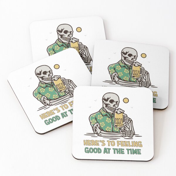 Item preview, Skeleton Feeling Good with Beer designed and sold by Nancyaman134.