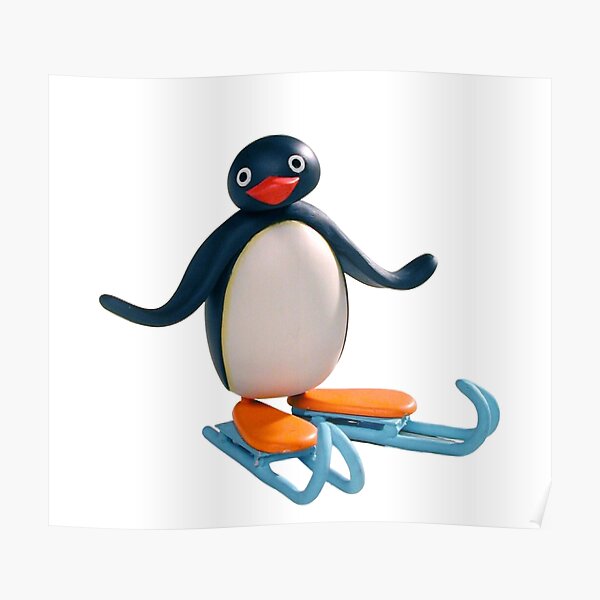 Pingu Noot Noot Wallpaper Poster For Sale By Ashleyherkie Redbubble