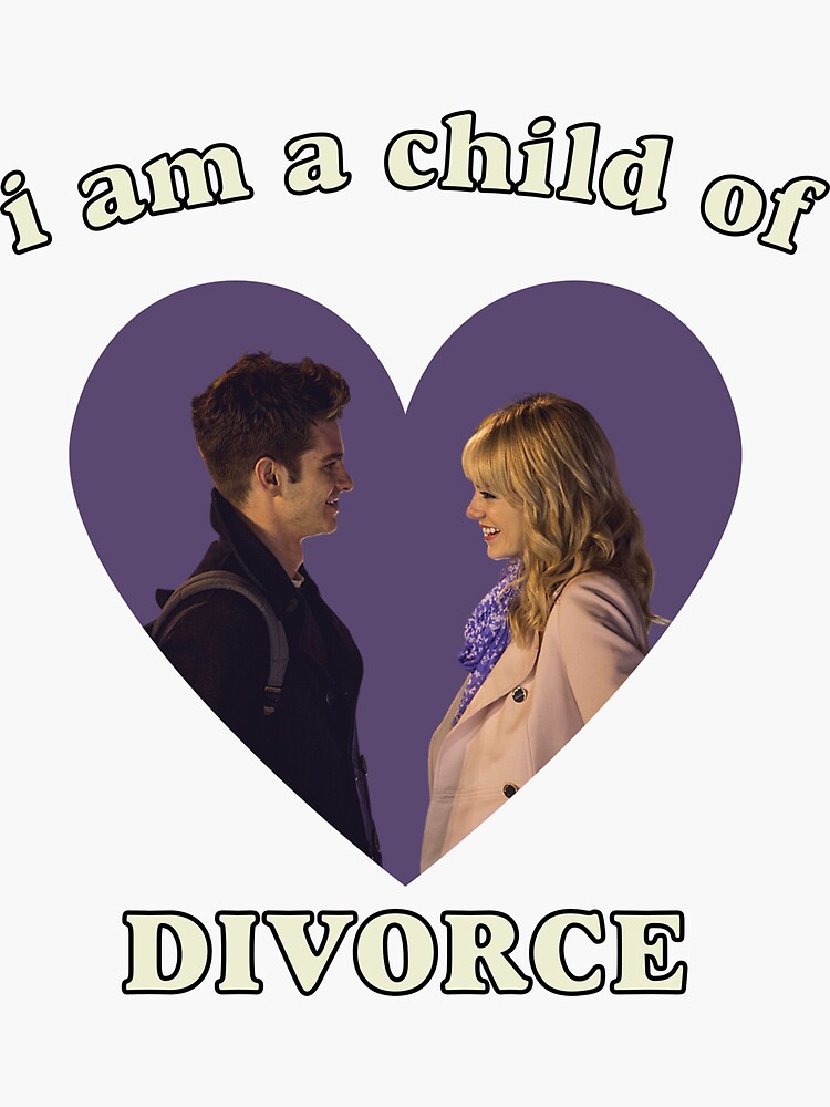 andrew garfield and emma stone child of divorce | Sticker