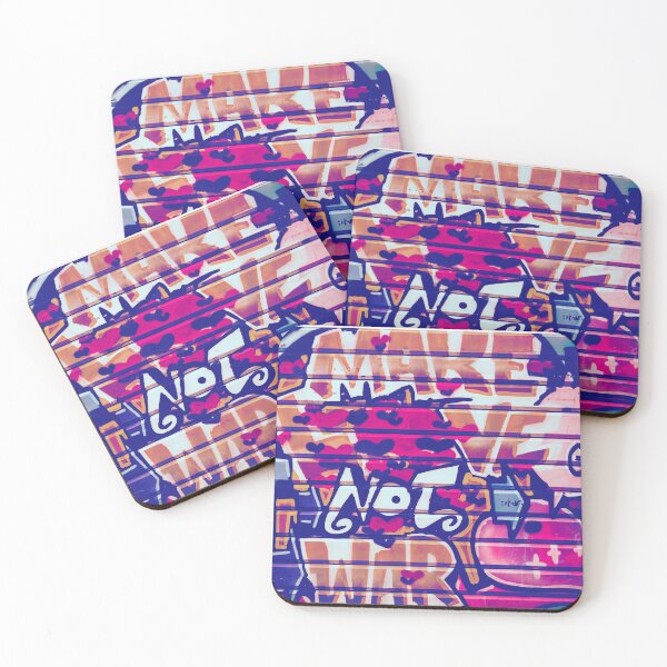 Item preview, Street Art, Mural, Wall Art, Graffiti, Make Love Not War, Colorful designed and sold by HeatherAP.
