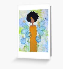 Sistah Stand Angel, African American Greeting Card