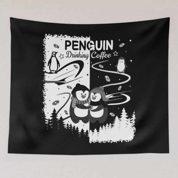 Item preview, Penguin Drinking Coffee , Coffee lover designed and sold by MoSaid.