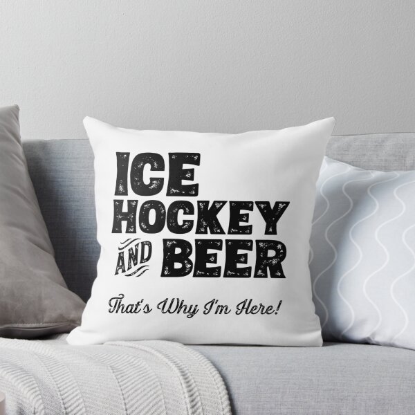 Artikelvorschau, Eishockey und Bier deshalb bin ich hier! Sportfan-Grafik entworfen und verkauft von theodoros20.