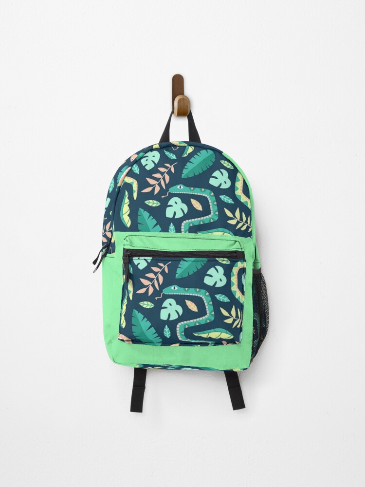 Thumbnail 1 of 3, Backpack, Snake pattern designed and sold by KZClassic.