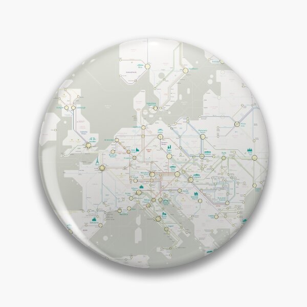 Item preview, Night Trains Europe Map designed and sold by Jug Cerovic.
