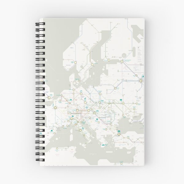 Item preview, Night Trains Europe Map designed and sold by Jug Cerovic.
