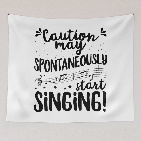 Item preview, Caution may spontaneously start singing! - Music Singer design designed and sold by theodoros20.