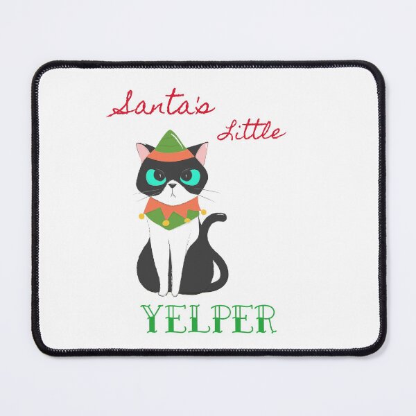 Item preview, Santa's Little Yelper (Santa's Little Helper) Christmas Grumpy Cat Elf designed and sold by LoveofDog.