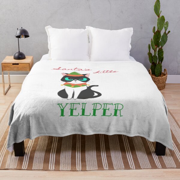 Item preview, Santa's Little Yelper (Santa's Little Helper) Christmas Grumpy Cat Elf designed and sold by LoveofDog.